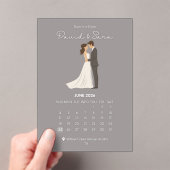 Timeless Save The Date Wedding Announcement  Acryl Uitnodigingen (Insitu (Draagbaar))