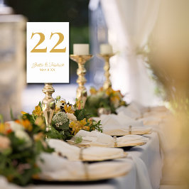 Timeless Simple Elegance Gold Script Weddenschap Kaart