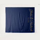 Timeless Simple Minimalist Naval Gold Wall Backdro Wandkleed (Voorkant (horizontaal))