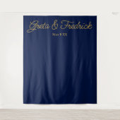 Timeless Simple Minimalist Naval Gold Wall Backdro Wandkleed (Voorkant)