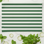 Timeless Stripes Green Theedoek (Gevouwen)