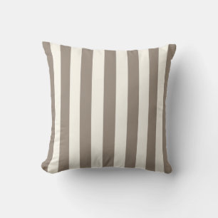 Timeless Stripes Taupe Cream Kussen