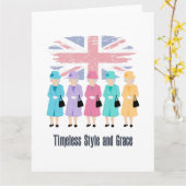 Timeless Style en Grace- RIP Queen Elizabeth II Kaart (Gele Bloem)