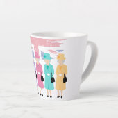 Timeless Style en Grace- RIP Queen Elizabeth II Latte Mok (Rechterhoek)