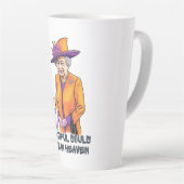 Timeless Style en Grace- RIP Queen Elizabeth II Latte Mok (Rechterhoek)