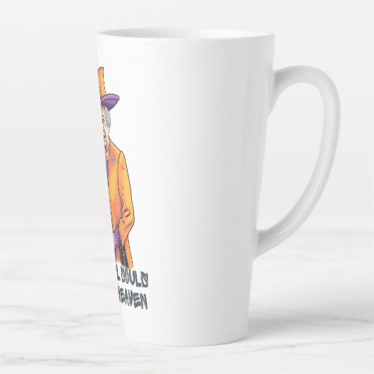 Timeless Style en Grace- RIP Queen Elizabeth II Latte Mok (Rechts)