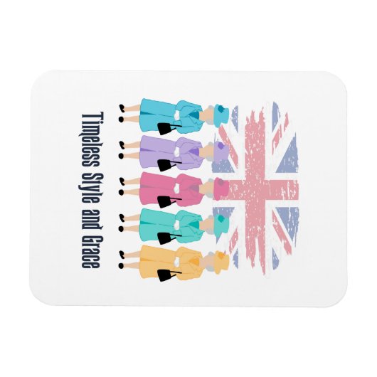 Timeless Style en Grace- RIP Queen Elizabeth II Magneet (Horizontaal)