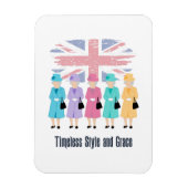Timeless Style en Grace- RIP Queen Elizabeth II Magneet (Verticaal)