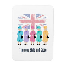 Timeless Style en Grace- RIP Queen Elizabeth II Magneet
