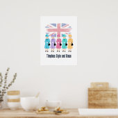 Timeless Style en Grace- RIP Queen Elizabeth II Poster (Keuken)