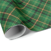 Timeless Tartan Plaid Green Black Ralph Christmas Cadeaupapier (Rol Hoek)