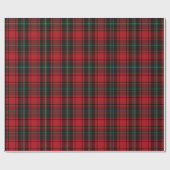 Timeless Tartan Plaid Red Black Ralph Christmas Cadeaupapier (Vlak)