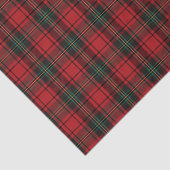 Timeless Tartan Plaid Red Black Ralph Christmas Tissuepapier (Detail)
