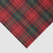 Timeless Tartan Plaid Red Black Ralph Christmas Tissuepapier (Detail)