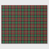 Timeless Tartan Plaid Red Green Ralph Christmas Cadeaupapier (Vlak)