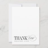 Timeless Thank You Personalized Stationery Notitiekaartje (Voorkant)