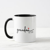 Timeless Tradition: Custom Grandma Christmas Gift Mok (Links)