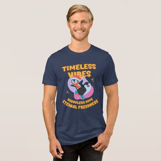 Timeless Vibes Tri-Blend Shirt (Voorkant volledig)