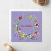 Timeless Vintage Wreath Note Card Set Notitiekaartje (Voorkant / Achterkant in situ)