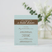 Timeless Vrijgezellenfeest Invite (aqua/chocolade) Kaart (Staand voorkant)