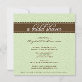 Timeless Vrijgezellenfeest Invite (sage/chocolade) Kaart (Voorkant)