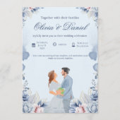 Timeless Wedding Invitation – Customizable Kaart (Voorkant)