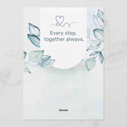 Timeless Wedding Invitation | Elegant Minimal  Kaart (Achterkant)