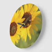 Timeless Wild Sunflowers and Bees  Grote Klok (Hoek)
