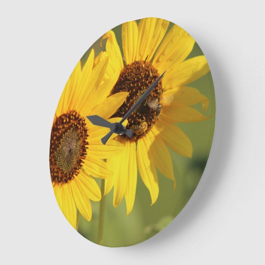 Timeless Wild Sunflowers and Bees  Grote Klok (Hoek)