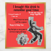 Timeless Wine Labels for Nostalgic Moments! Wijn Etiket (Enkel label)