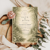 Timeless Woodland Forest Wedding Save The Date