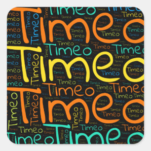 Timeo Vierkante Sticker