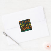 Timeo Vierkante Sticker (Envelop)