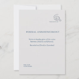 Timepiece- Minimalist Union Announcement  Kaart