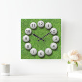 Timepiece van golfballen vierkante klok (Huis)