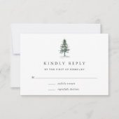 Timer Grove RSVP-kaart RSVP Kaartje (Voorkant)