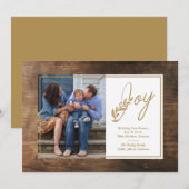 Timer Lijst kerstfeestdag Feestdagenkaart (Voorkant / Achterkant)