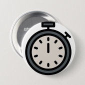 timer ronde button 7,6 cm (Voorkant /achterkant)