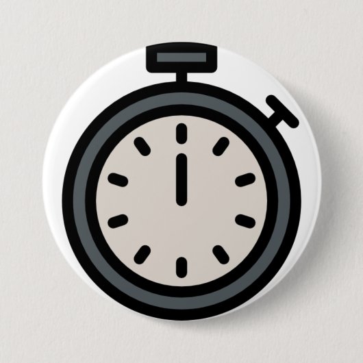 timer ronde button 7,6 cm (Voorkant)