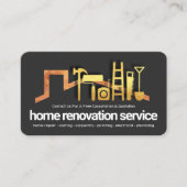 Timer Rooftop Gold Handyman Tools Visitekaartje (Voorkant)