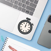 timer sticker (Laptop met iPhone)