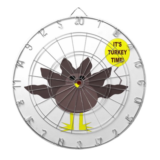Timer Thanksgiving Dart Board Turkije Dartbord (Voorkant)