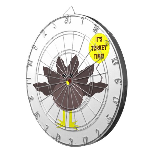Timer Thanksgiving Dart Board Turkije Dartbord (Voorkant Rechts)