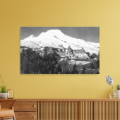 Timerline Lodge en Mt. Hood Photografie Canvas Afdruk (Insitu (Woonkamer))