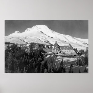 Timerline Lodge en Mt. Hood Photografie Poster
