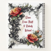 Times I Was Right Gothic Notitieboek (Achterkant)