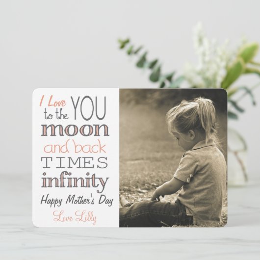 Times Infinity Moon en Back Kaart (Staand voorkant)