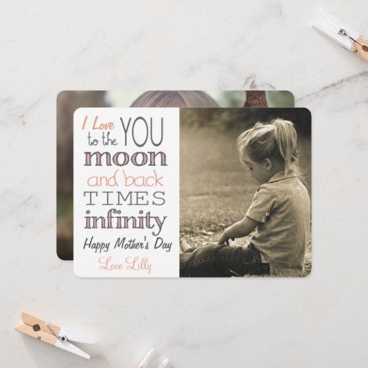 Times Infinity Moon en Back Kaart (Voorkant / Achterkant in situ)