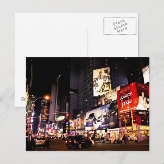 Times Sq Billboards Briefkaart (Voorkant / Achterkant)