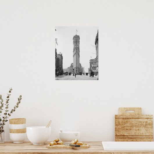 Times Square, 1908.  foto Poster (Keuken)